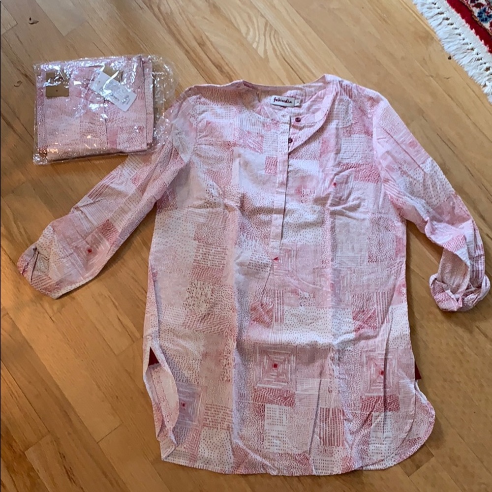 Lightweight cotton tunic Scandinavian designer